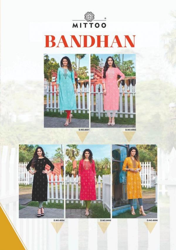 Mittoo Bandhan Rayon Printed Casual Wear Kurtis